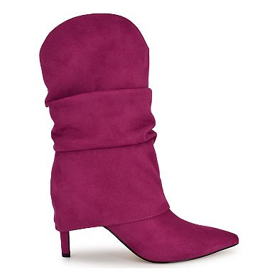 Nine West Glitch Women's Pointy Toe Slouchy Dress Boots