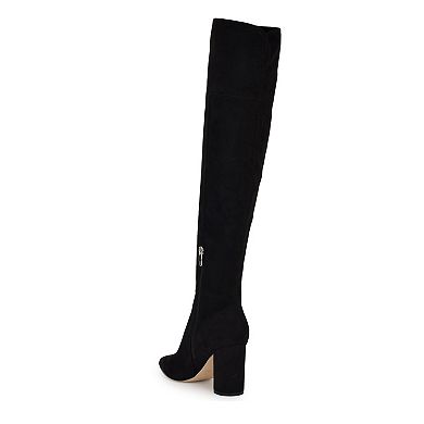 Nine West Miykah Women's Pointy Toe Thigh-High Dress Boots