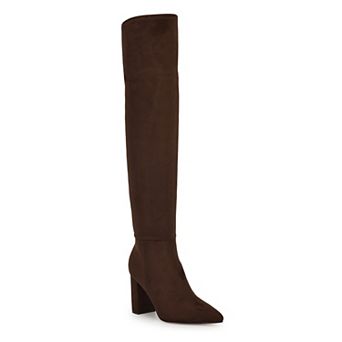 Nine West Miykah Women's Pointy Toe Thigh-High Dress Boots