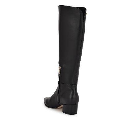 Nine West Morgin Women's Pointy Toe Block Heel Dress Boots