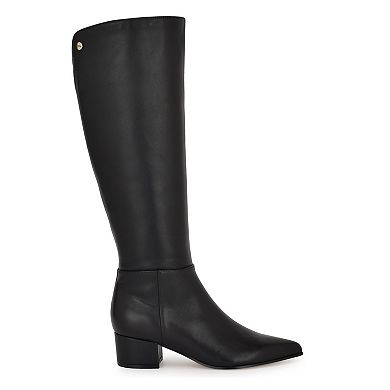 Nine West Morgin Women's Pointy Toe Block Heel Dress Boots