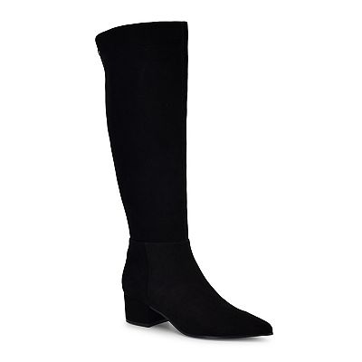 Nine west black suede boots top