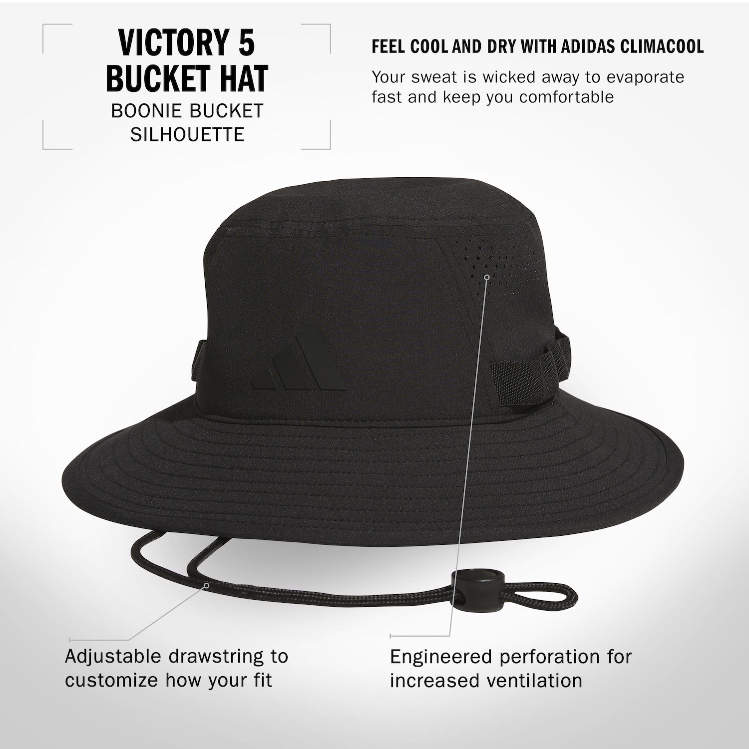 Men's adidas Victory 5 Bucket Hat