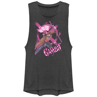 Juniors' Marvel X-Men Gambit Powers Graphic Tank Top