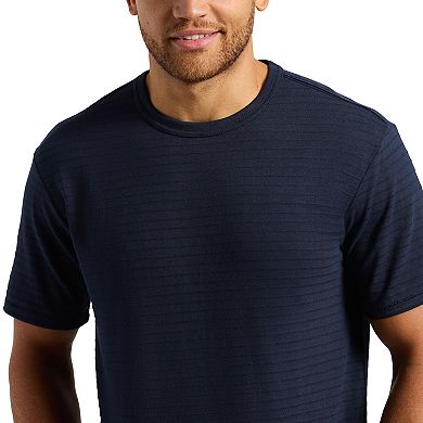 Men's Buffalo Jeans Textured Tonal Stripe Knit Tee