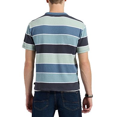 Men's Buffalo Jeans Textured Striped Tee