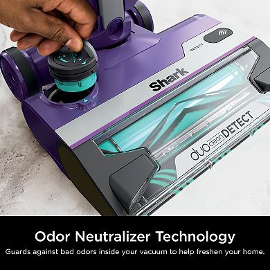 Shark® Powerdetect Ultra-Light Corded Stick Vacuum, Duoclean Detect & Self-Cleaning Brushroll (HZ4002)