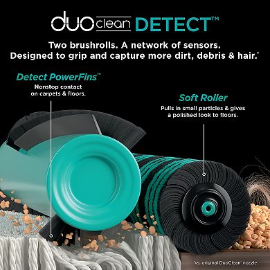 Shark® Powerdetect Ultra-Light Corded Stick Vacuum, Duoclean Detect & Self-Cleaning Brushroll (HZ4002)
