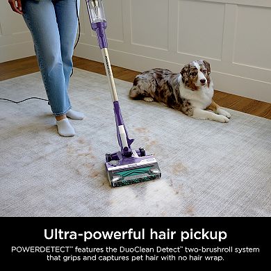 Shark® Powerdetect Ultra-Light Corded Stick Vacuum, Duoclean Detect & Self-Cleaning Brushroll (HZ4002)