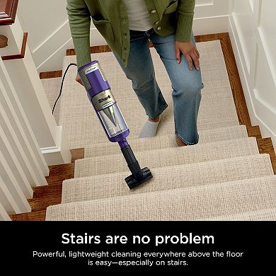 Shark® Powerdetect Ultra-Light Corded Stick Vacuum, Duoclean Detect & Self-Cleaning Brushroll (HZ4002)