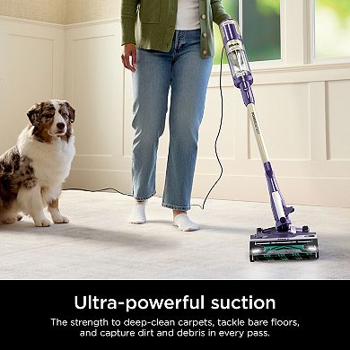 Shark® Powerdetect Ultra-Light Corded Stick Vacuum, Duoclean Detect & Self-Cleaning Brushroll (HZ4002)