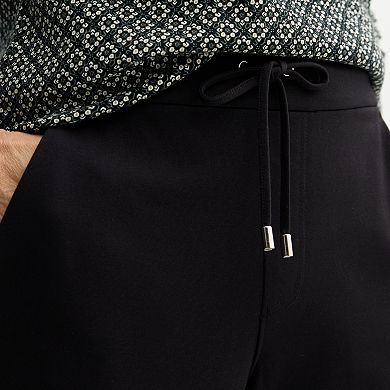Petite Croft & Barrow® Ponte Drawstring Pull-On Pants