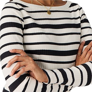 Modern Supply by Sanctuary Ribbed Boatneck T-Shirt