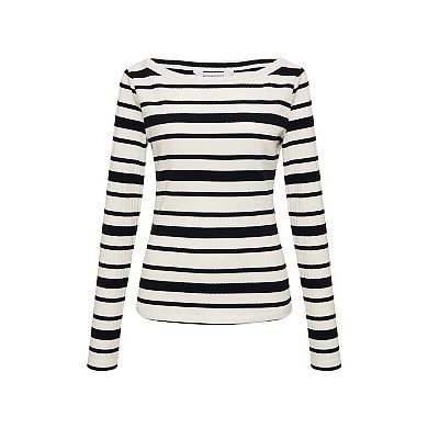 Modern Supply by Sanctuary Ribbed Boatneck T-Shirt
