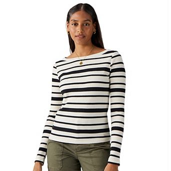 Women's Modern Supply by Sanctuary Ribbed Boatneck T-Shirt