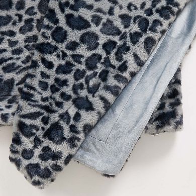 Madelinen® Cozy Soft Faux Fur Reversible Throw Blanket