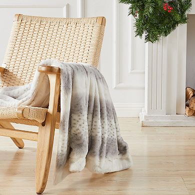 Madelinen® Cozy Soft Faux Fur Reversible Throw Blanket