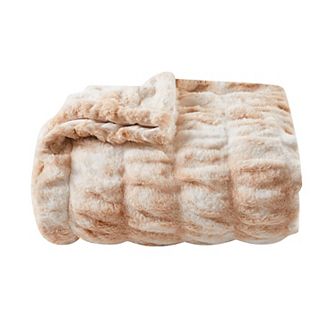 Madelinen® Cozy Soft Faux Fur Reversible Throw Blanket
