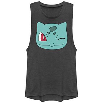Juniors' Pokemon Bulbasaur Winking Face Graphic Tank Top