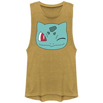 Juniors' Pokemon Bulbasaur Winking Face Graphic Tank Top