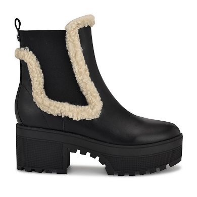 Nine West Haray Block Heel Lug-Sole Women's Casual Ankle Boots