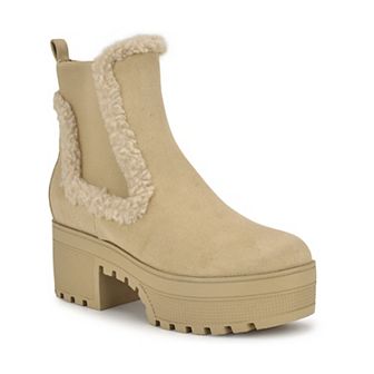 Nine West Haray Block Heel Lug-Sole Women's Casual Ankle Boots