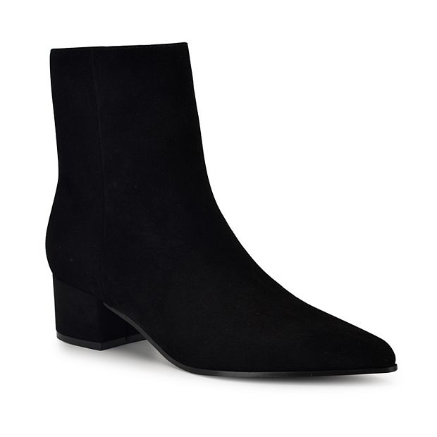 Nine West Maribu Women's Pointy Toe Dress Ankle Boots, Size: 9, Black Suede