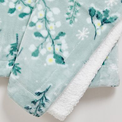 Madelinen® Velvet Plush to Sherpa Reversible Throw Blanket