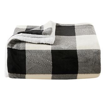 Madelinen® Velvet Plush to Sherpa Reversible Throw Blanket