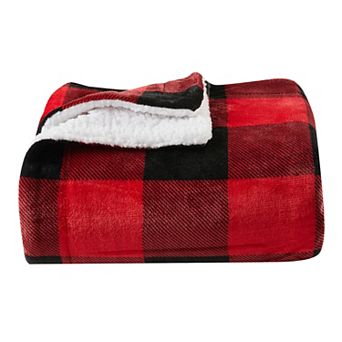 Madelinen® Velvet Plush to Sherpa Reversible Throw Blanket