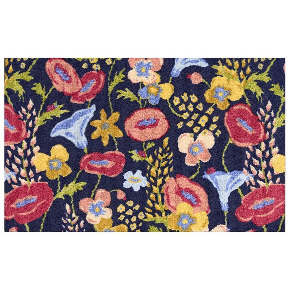 Celebrate Together™ Spring Navy Floral Spring Print Throw Rug