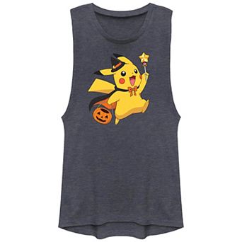 Juniors' Pokemon Pikachu Witch Costume Trick Or Treating Graphic Tank Top