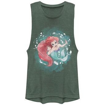 Disney's The Little Mermaid Ariel Watercolors Juniors' Graphic Tank Top