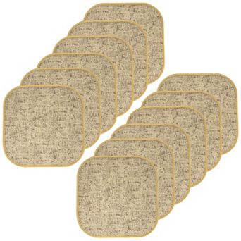 Sweet Home Broadway Memory Foam No Slip Back Chair Cushion 12 Pack