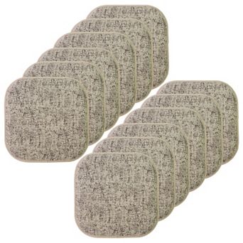 Sweet Home Broadway Memory Foam No Slip Back Chair Cushion 12 Pack