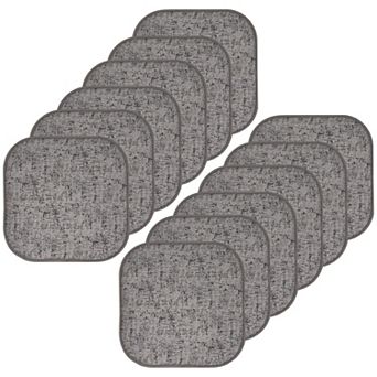 Sweet Home Broadway Memory Foam No Slip Back Chair Cushion 12 Pack