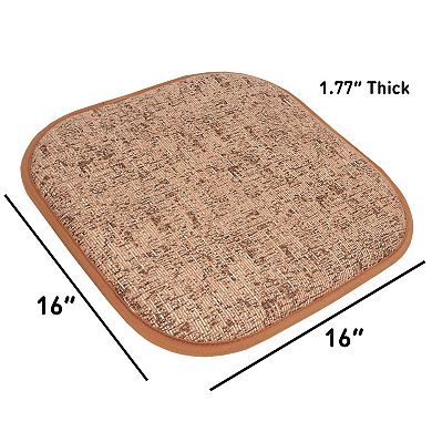 Sweet Home Broadway Memory Foam No Slip Back Chair Cushion 4 Pack