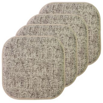Sweet Home Broadway Memory Foam No Slip Back Chair Cushion 4 Pack