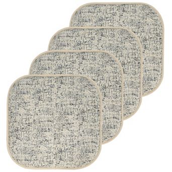 Sweet Home Broadway Memory Foam No Slip Back Chair Cushion 4 Pack
