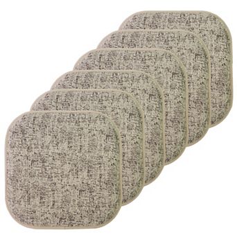 Sweet Home Broadway Memory Foam No Slip Back Chair Cushion 6 Pack