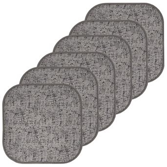 Sweet Home Broadway Memory Foam No Slip Back Chair Cushion 6 Pack