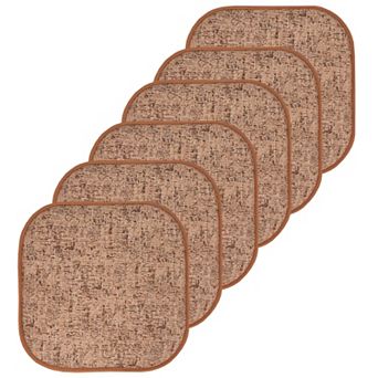 Sweet Home Broadway Memory Foam No Slip Back Chair Cushion 6 Pack