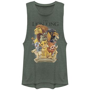 Disney's The Lion King Characters Poster Juniors' Graphic Tank Top