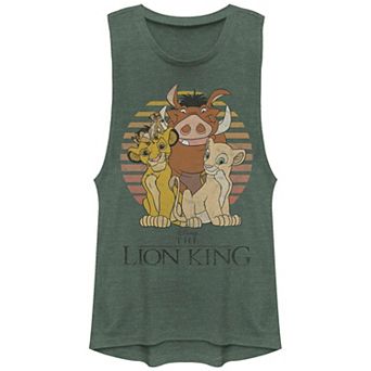 Disney's The Lion King Sunset Poster Juniors' Graphic Tank Top