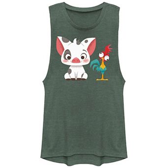 Disney's Moana Hei Hei And Pua Buddies Juniors' Graphic Tank Top