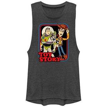 Disney's Toy Story Buzz Lightyear And Woody Poster Juniors' Graphic Tank Top