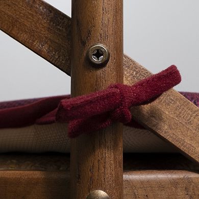 Sweet Home Cameron Memory Foam Non-Slip Chair Cushion Pad with Ties 12 Pack