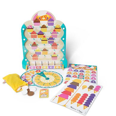 Melissa & Doug Fun at the Fair! Wooden Double-Sided Roulette & Plinko Games