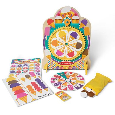 Melissa & Doug Fun at the Fair! Wooden Double-Sided Roulette & Plinko Games