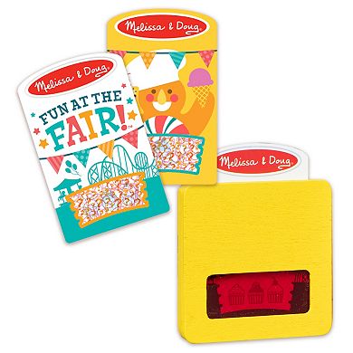 Melissa & Doug Fun at the Fair! Wooden Double-Sided Roulette & Plinko Games